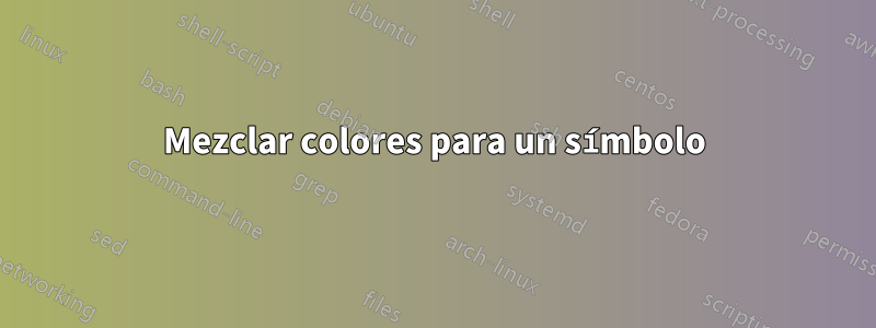 Mezclar colores para un símbolo