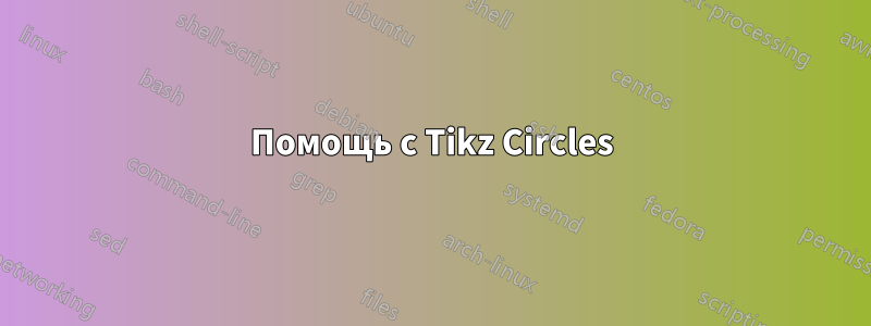 Помощь с Tikz Circles