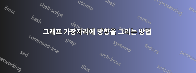 그래프 가장자리에 방향을 그리는 방법