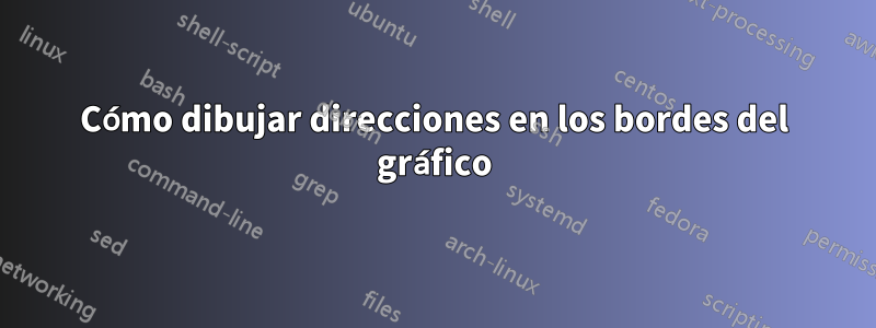 Cómo dibujar direcciones en los bordes del gráfico