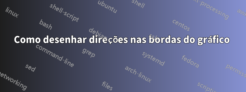 Como desenhar direções nas bordas do gráfico