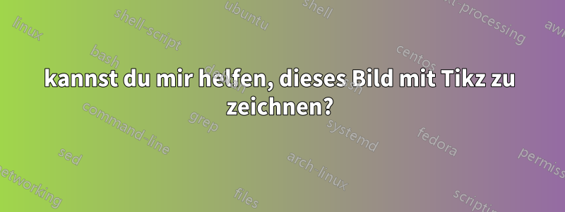 kannst du mir helfen, dieses Bild mit Tikz zu zeichnen?