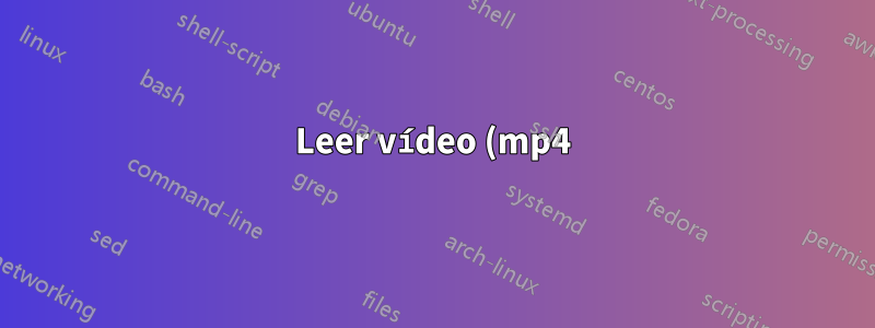 Leer vídeo (mp4) con proyector en Windows con el paquete multimedia