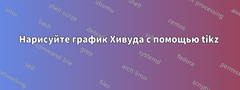 Нарисуйте график Хивуда с помощью tikz