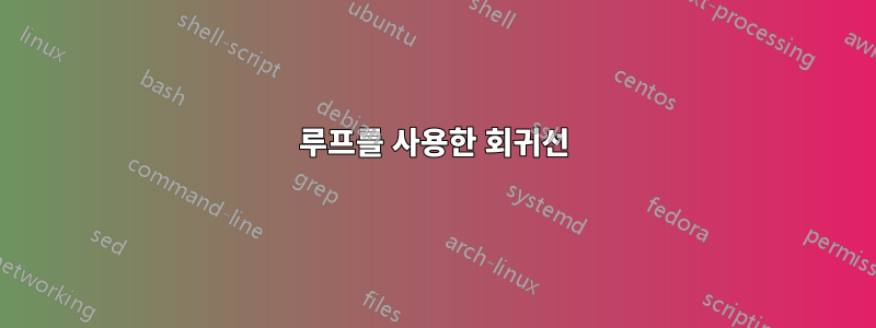 루프를 사용한 회귀선