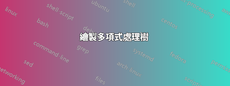 繪製多項式處理樹