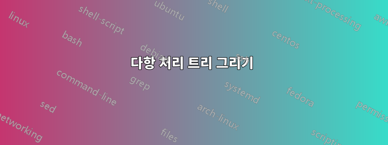 다항 처리 트리 그리기