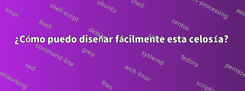 ¿Cómo puedo diseñar fácilmente esta celosía?