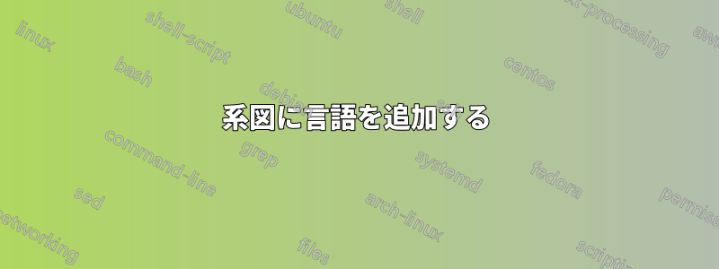 系図に言語を追加する