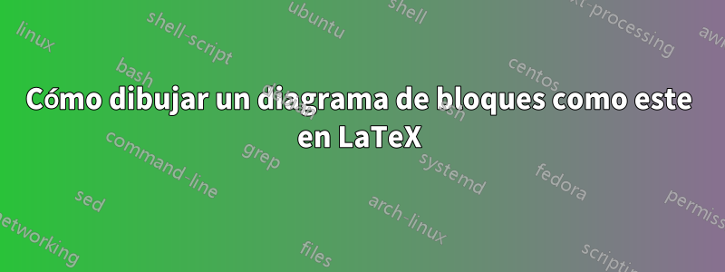 Cómo dibujar un diagrama de bloques como este en LaTeX