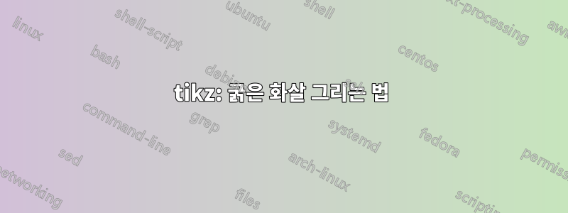 tikz: 굵은 화살 그리는 법