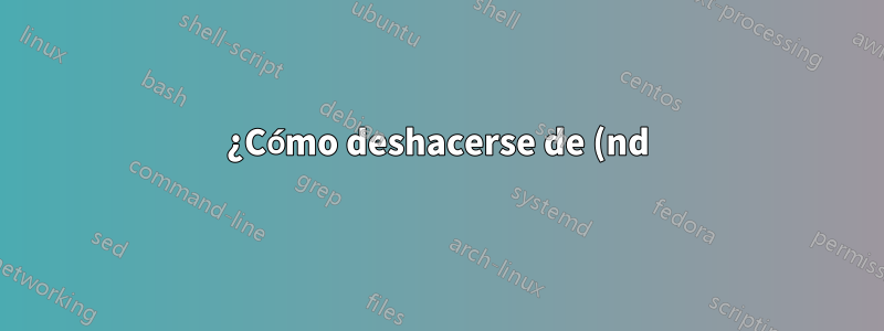 ¿Cómo deshacerse de (nd) de entradas varias sin fecha en Sigconf, formato de referencia ACM?