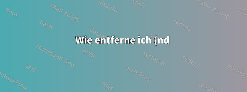 Wie entferne ich (nd) aus verschiedenen Einträgen ohne Datum in Sigconf, ACM-Referenzformat?