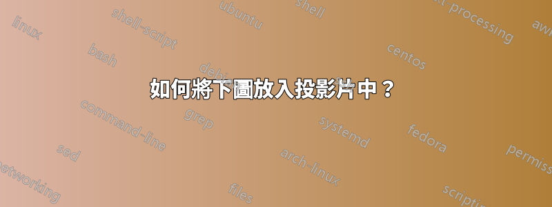 如何將下圖放入投影片中？