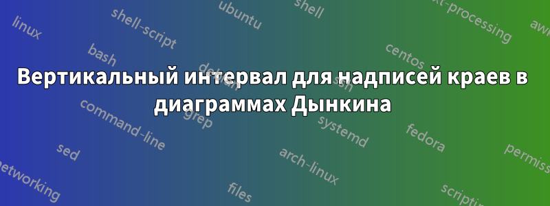 Вертикальный интервал для надписей краев в диаграммах Дынкина