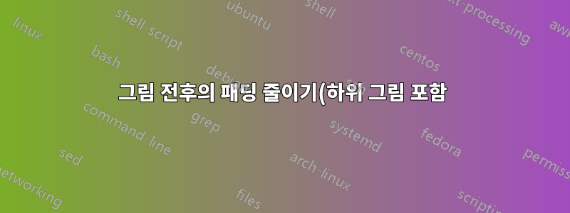 그림 전후의 패딩 줄이기(하위 그림 포함)