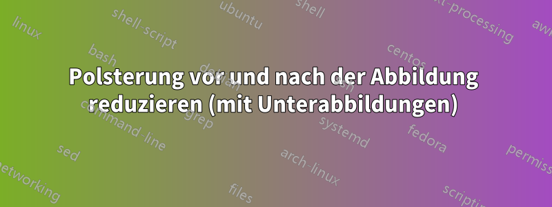 Polsterung vor und nach der Abbildung reduzieren (mit Unterabbildungen)