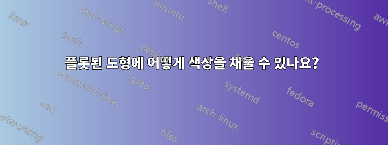 플롯된 도형에 어떻게 색상을 채울 수 있나요?