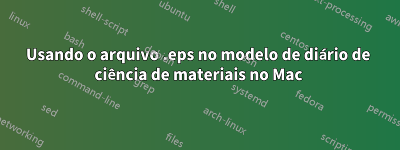 Usando o arquivo .eps no modelo de diário de ciência de materiais no Mac