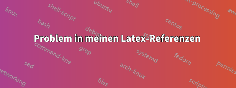 Problem in meinen Latex-Referenzen