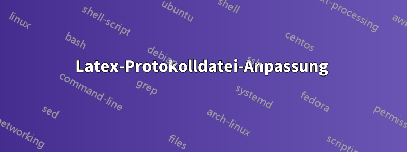 Latex-Protokolldatei-Anpassung