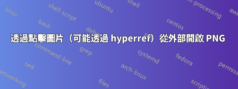 透過點擊圖片（可能透過 hyperref）從外部開啟 PNG