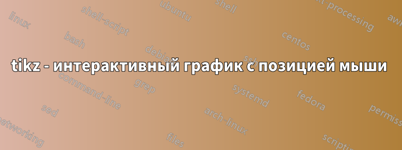 tikz - интерактивный график с позицией мыши