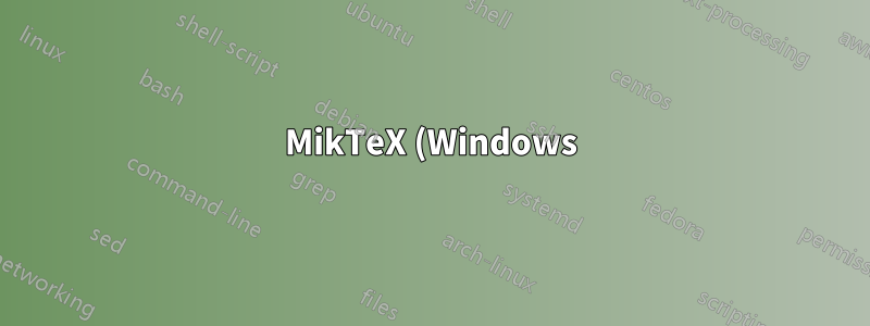 MikTeX (Windows) から MAC OS (TeX Live) へ