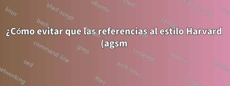 ¿Cómo evitar que las referencias al estilo Harvard (agsm) provoquen que las URL de la bibliografía se extiendan en dos columnas?