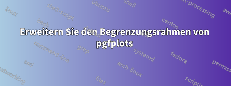 Erweitern Sie den Begrenzungsrahmen von pgfplots