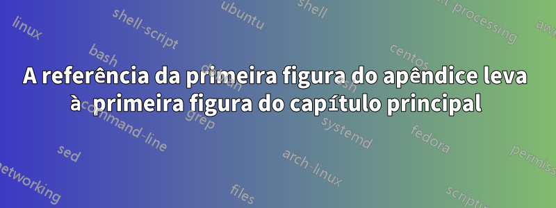 A referência da primeira figura do apêndice leva à primeira figura do capítulo principal