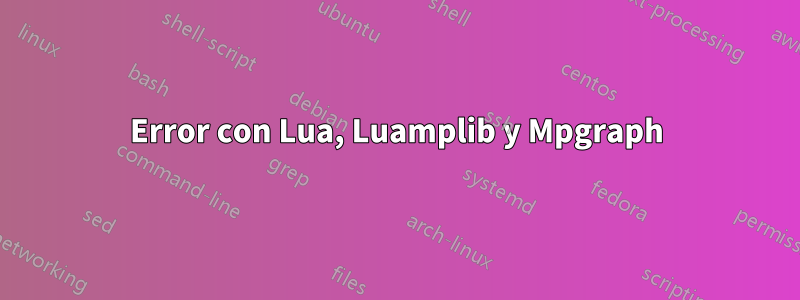 Error con Lua, Luamplib y Mpgraph
