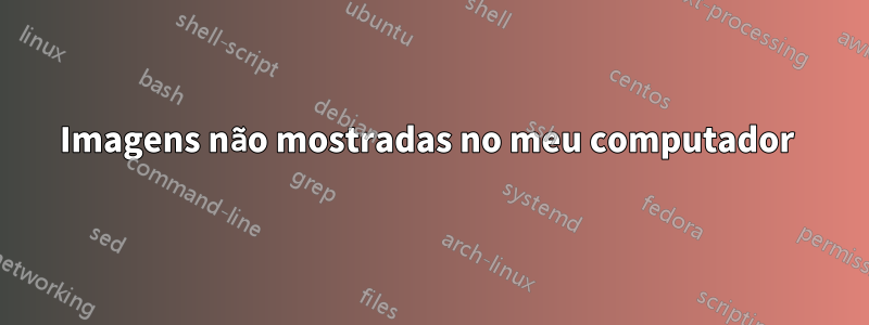 Imagens não mostradas no meu computador 