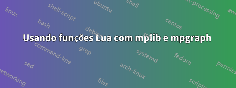 Usando funções Lua com mplib e mpgraph