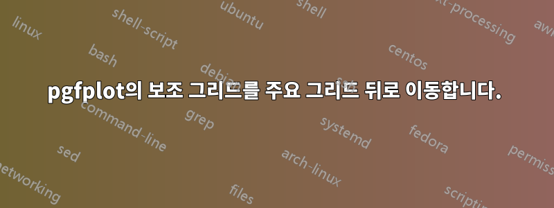 pgfplot의 보조 그리드를 주요 그리드 뒤로 이동합니다.