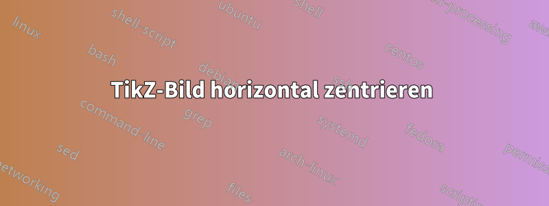 TikZ-Bild horizontal zentrieren