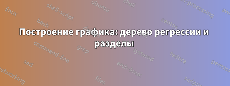 Построение графика: дерево регрессии и разделы