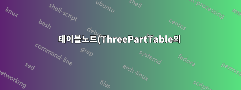테이블노트(ThreePartTable의)에서 이상한 줄 바꿈