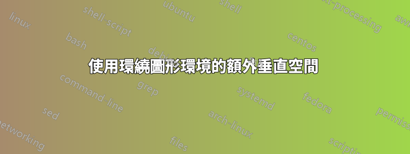 使用環繞圖形環境的額外垂直空間