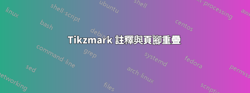 Tikzmark 註釋與頁腳重疊