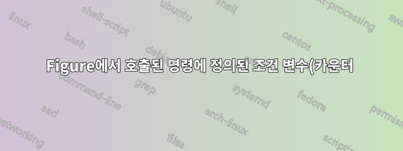 Figure에서 호출된 명령에 정의된 조건 변수(카운터)는 이전에 자동으로 정의된 대로 동작합니다.