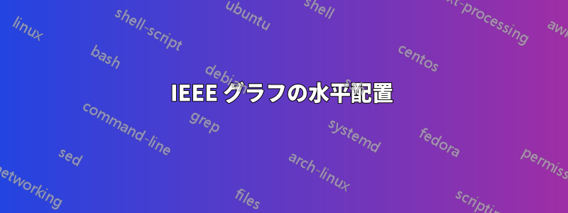 IEEE グラフの水平配置