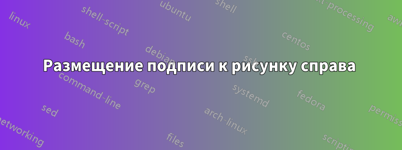 Размещение подписи к рисунку справа