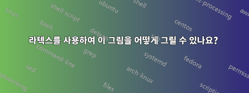라텍스를 사용하여 이 그림을 어떻게 그릴 수 있나요?