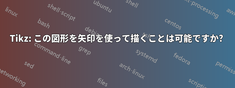Tikz: この図形を矢印を使って描くことは可能ですか?