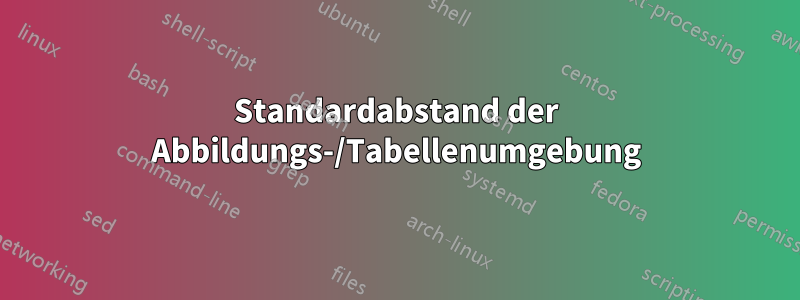 Standardabstand der Abbildungs-/Tabellenumgebung