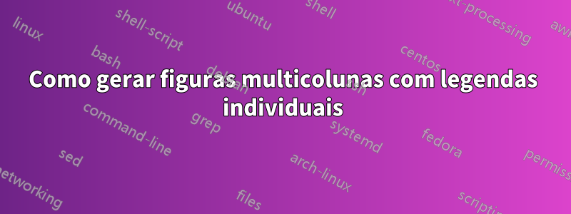 Como gerar figuras multicolunas com legendas individuais