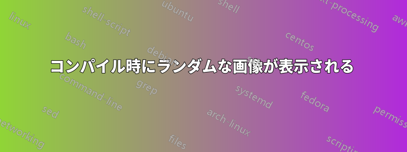 コンパイル時にランダムな画像が表示される