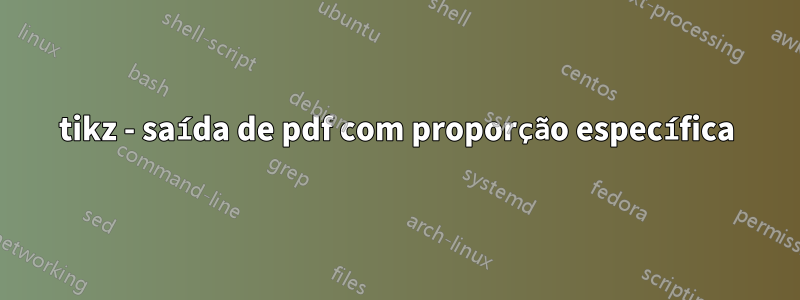 tikz - saída de pdf com proporção específica