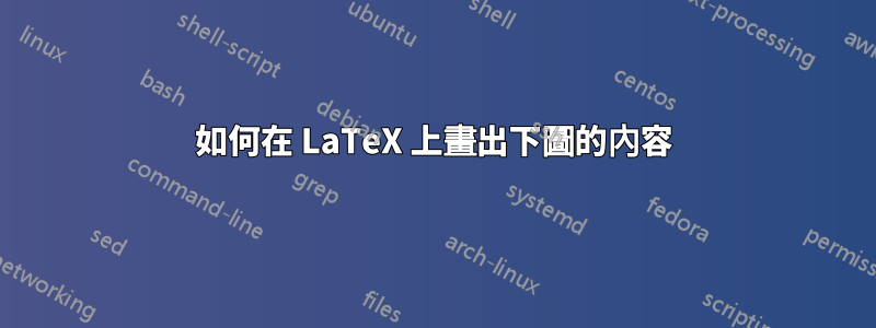 如何在 LaTeX 上畫出下圖的內容